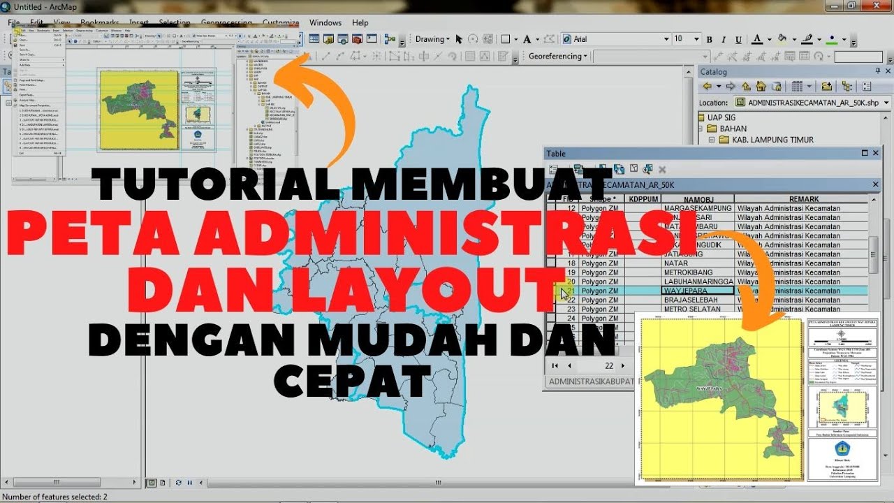 TUTORIAL MEMBUAT PETA ADMINISTRASI DENGAN ARCGIS