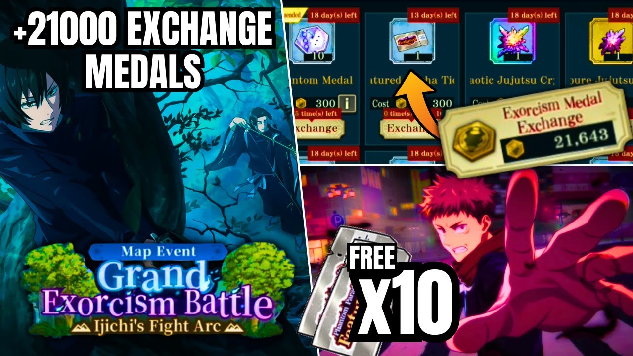 +21000 MEDALS EXCHANGED GRAND EXORCISM BATTLE IJCHI'S FIGHT ARC EVENT SHOP CLEAR JJK: PHANTOM PARADE