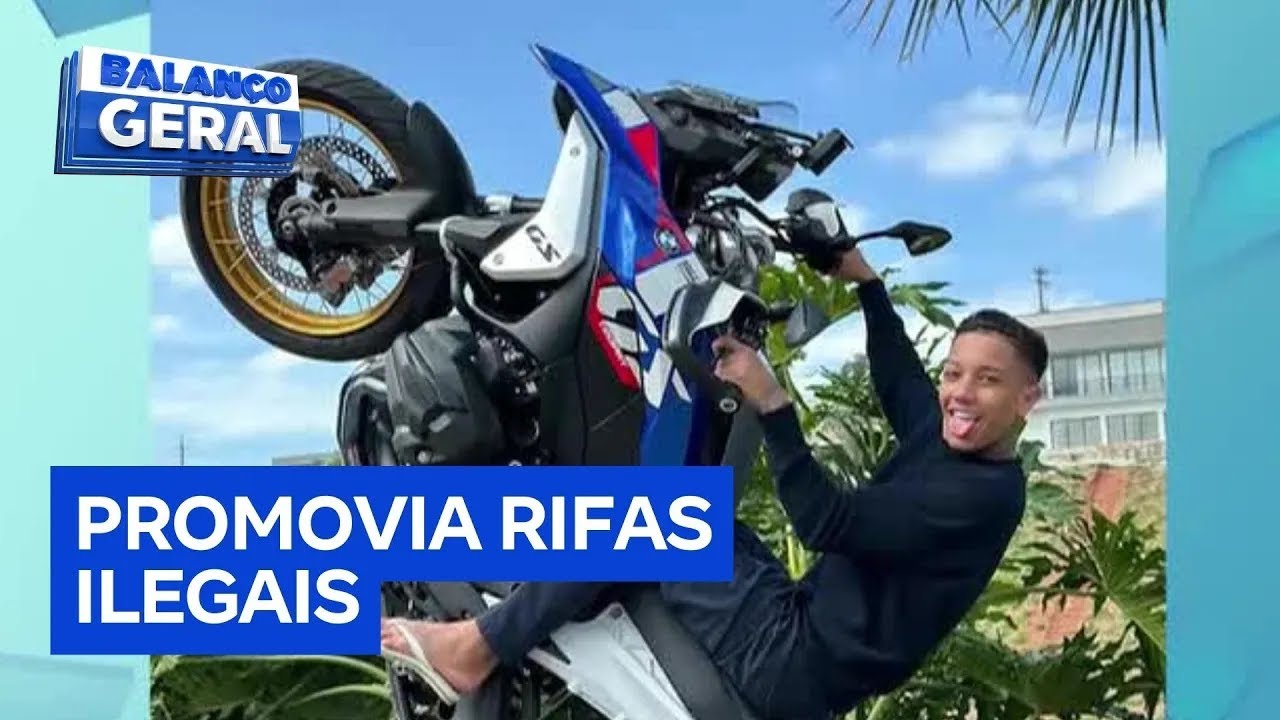 Influenciador com milhões de seguidores é preso por promover rolezinhos de moto e rifas ilegais