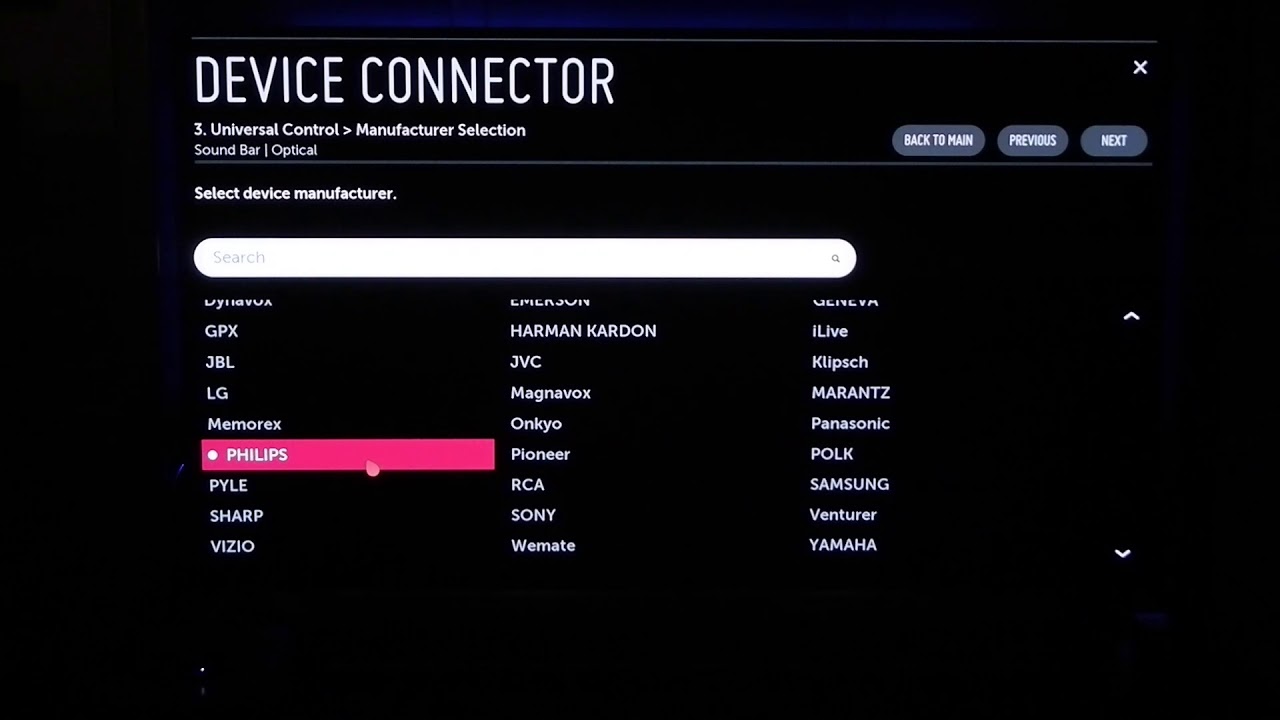 Sonos Playbar to OLED LG C8 TV magic remote