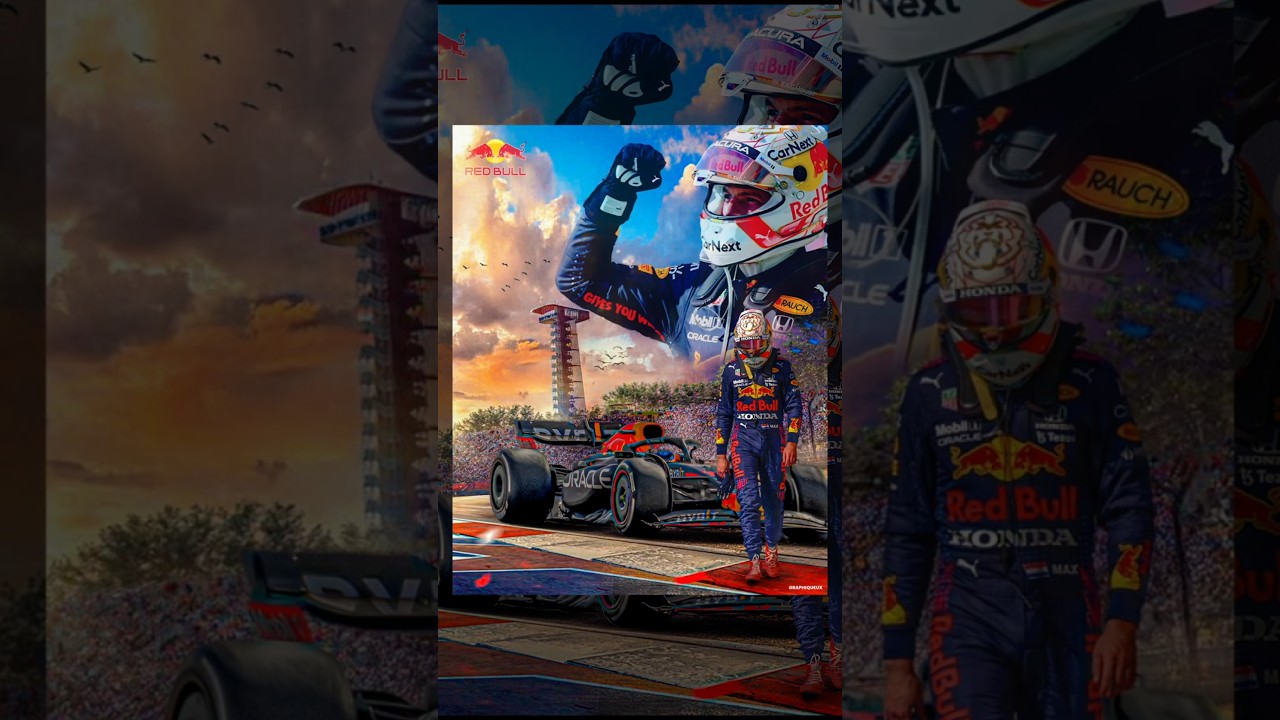 sports poster design tutorial using Photoshop 💙 #posterdesigntutorial #posterart #maxverstappen