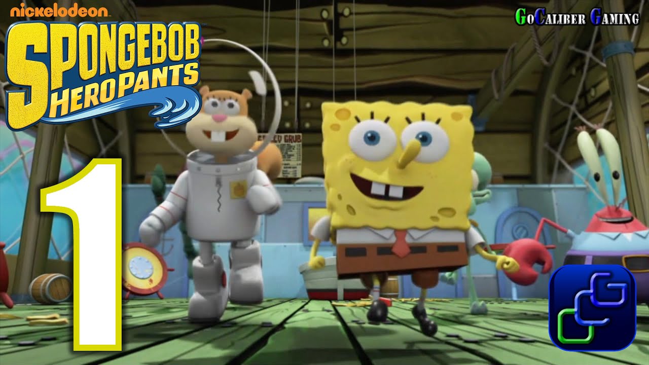 Spongebob HeroPants Walkthrough - Gameplay Part 1 - War Zone: Level 1