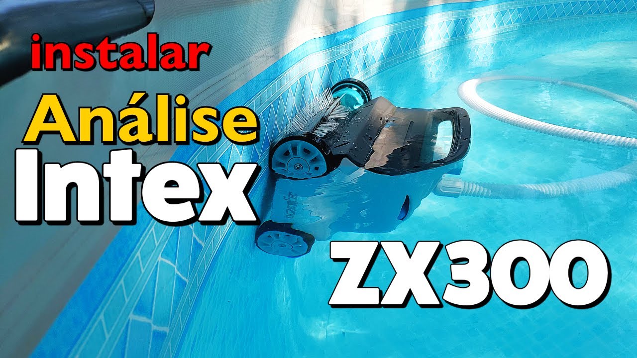 Análise do teste de vácuo do limpador automático de piscina Intex ZX300 Deluxe