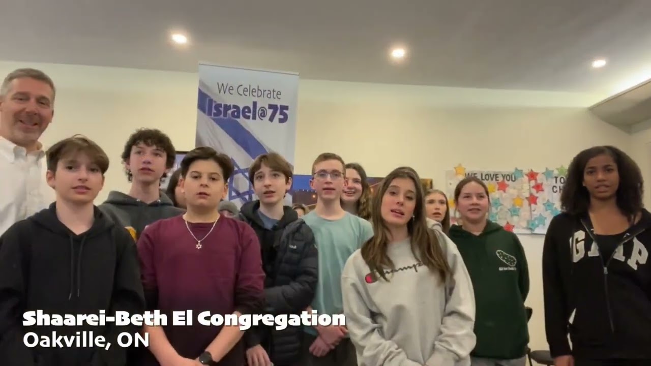North American Reform Jews sing Hatikvah for Israel's 75th Birthday