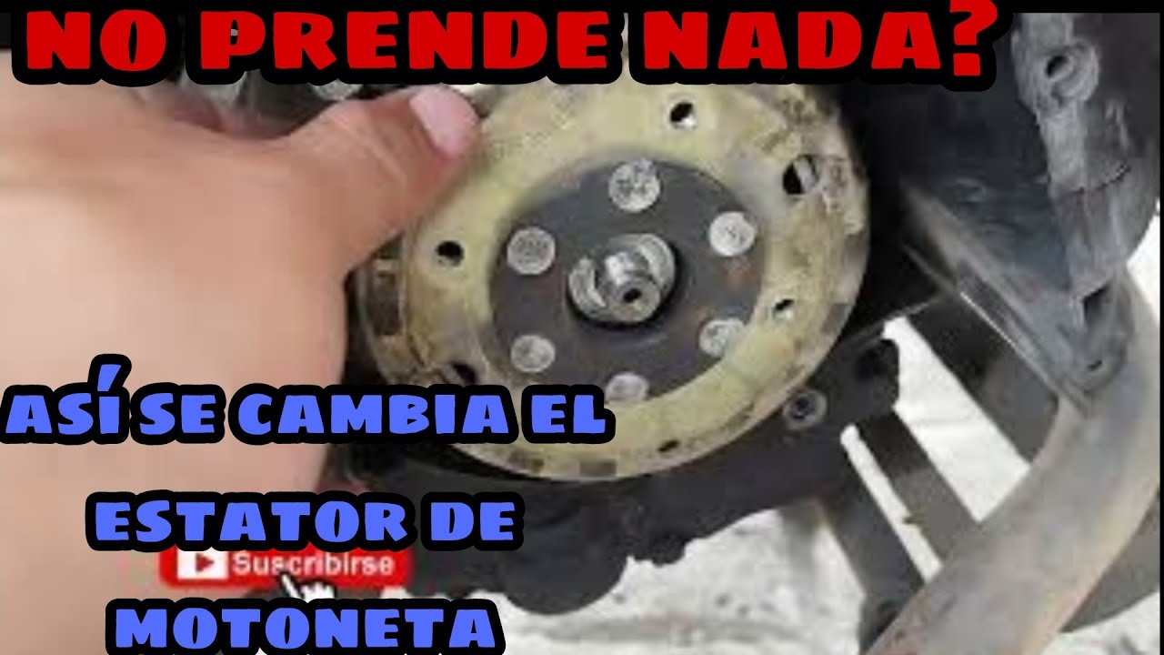 Cambio de estator a Motoneta Muy Fácil | No prende | sin chispa |