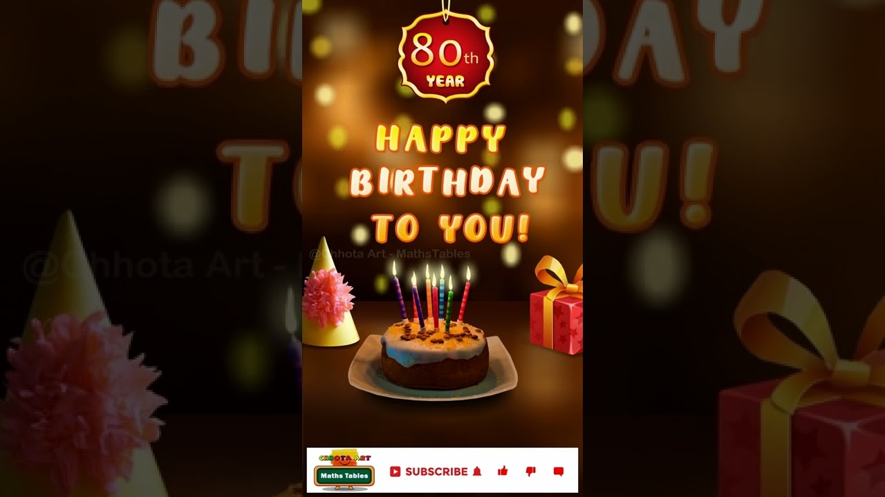 Happy Birthday to you! (80th year) #Shorts song