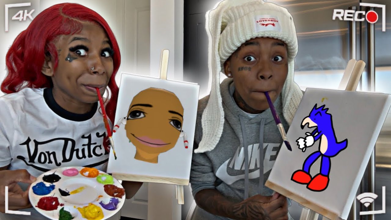 NO HANDS PAINTING CHALLENGE 😱🎨 !!