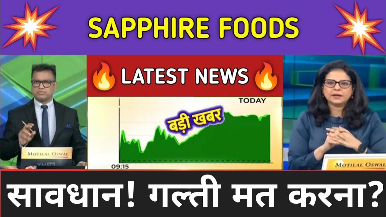 Sapphire Foods Share News Today ⚫ Sapphire Foods Share Latest News ⚫ Share Market
