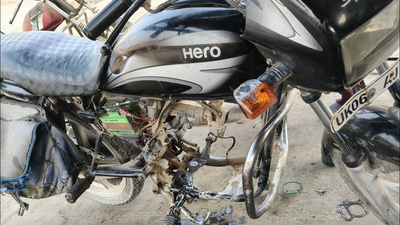 Hero Splendor Plus BS4 engine maintenance check up Apna auto service#bike #motorcycle #shorts 💯⛽👍🏍️✅