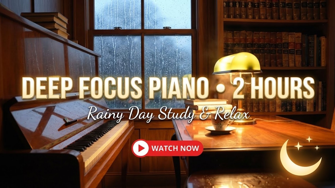Deep Focus Music for Studying and Reading | Calm Piano Background