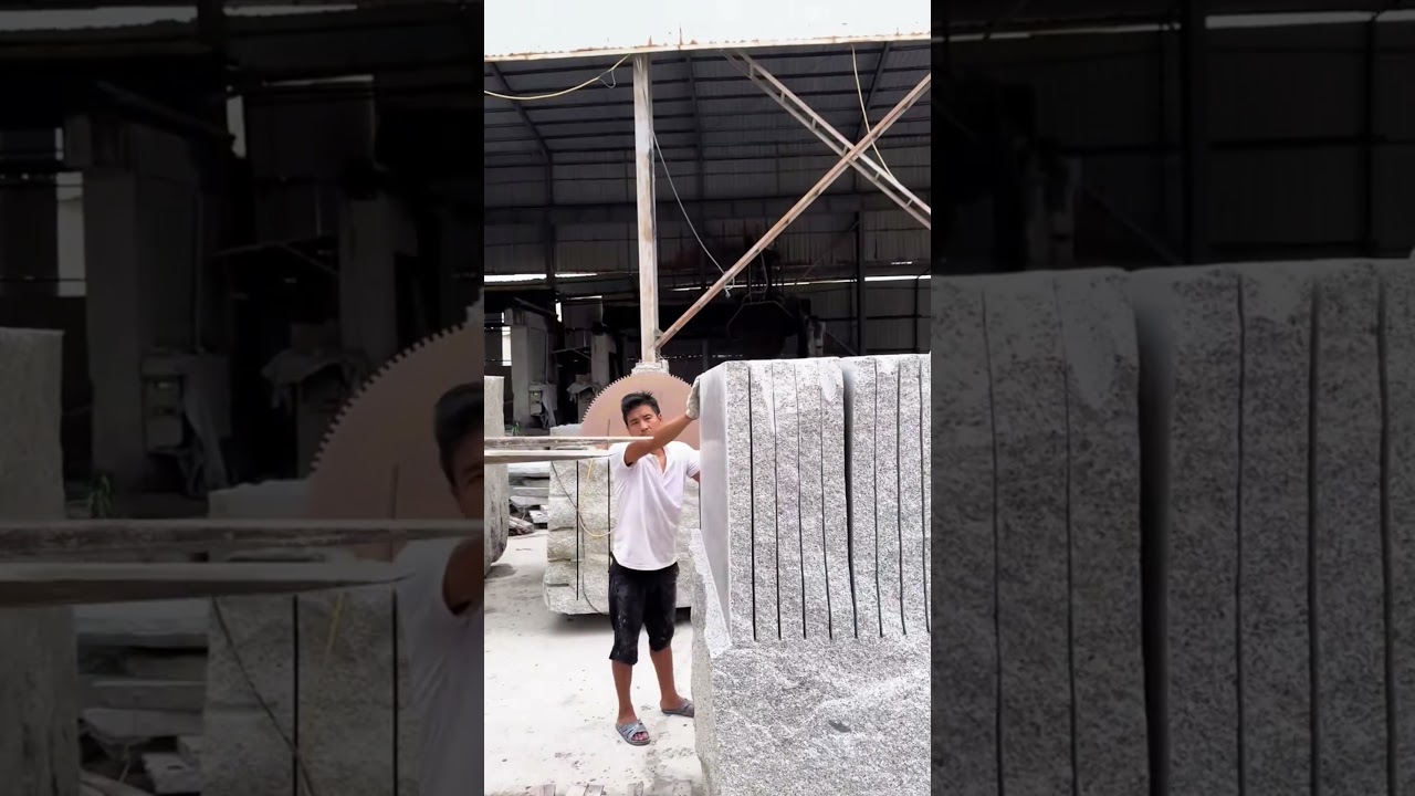 The cutting process of mottled stone slabs- Good tools and machinery make work easy