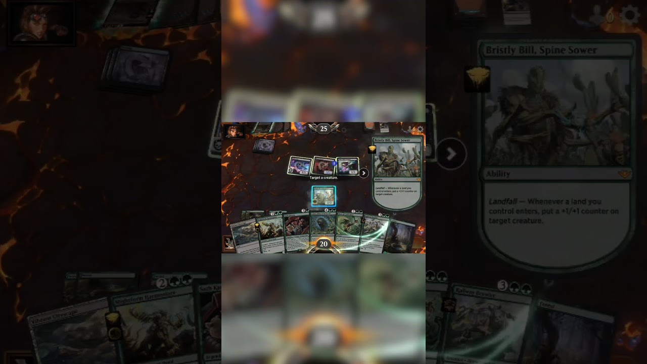 Bristly Bill and Mightform Harmonizer are really good #mtgdecks #mtg