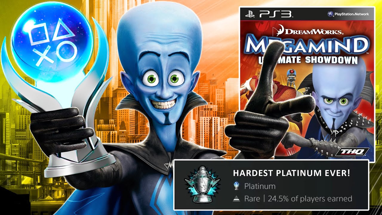 MEGAMIND'S PLATINUM TROPHY made me a BIG, BLUE SUPER-VILLAIN!