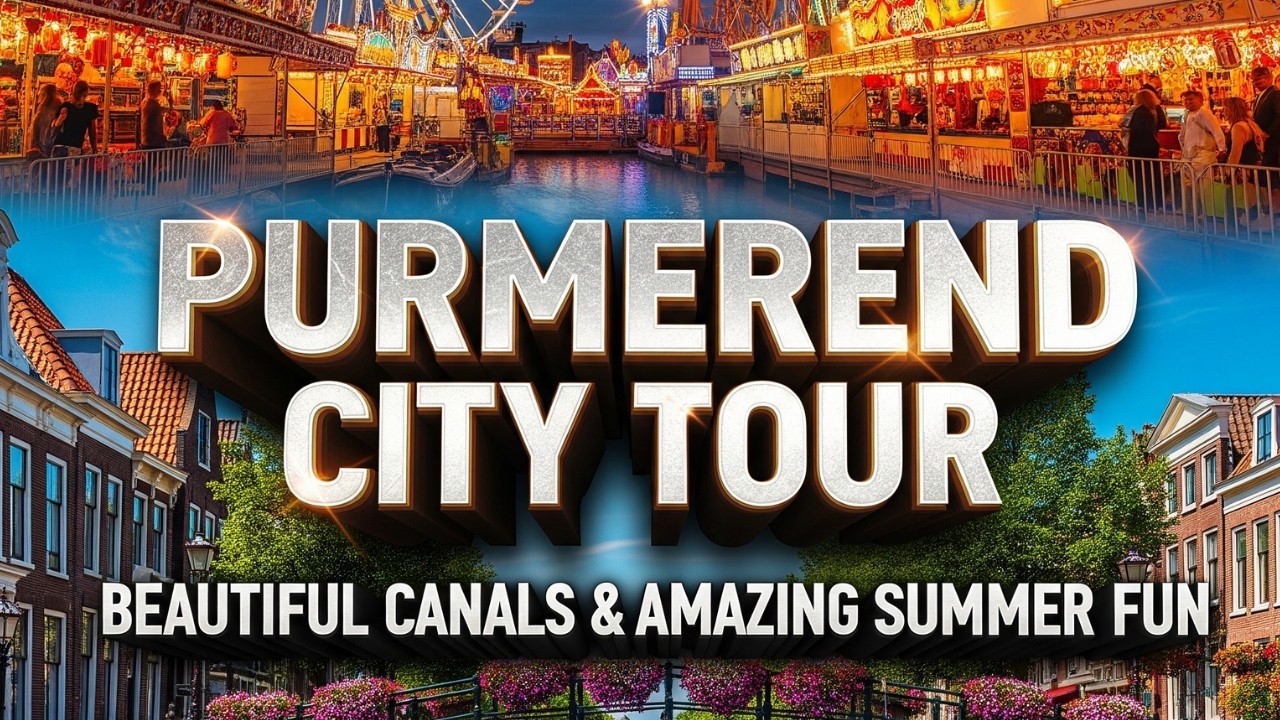Purmerend City Tour: Beautiful Canals & Amazing Summer Funfair! [4K]