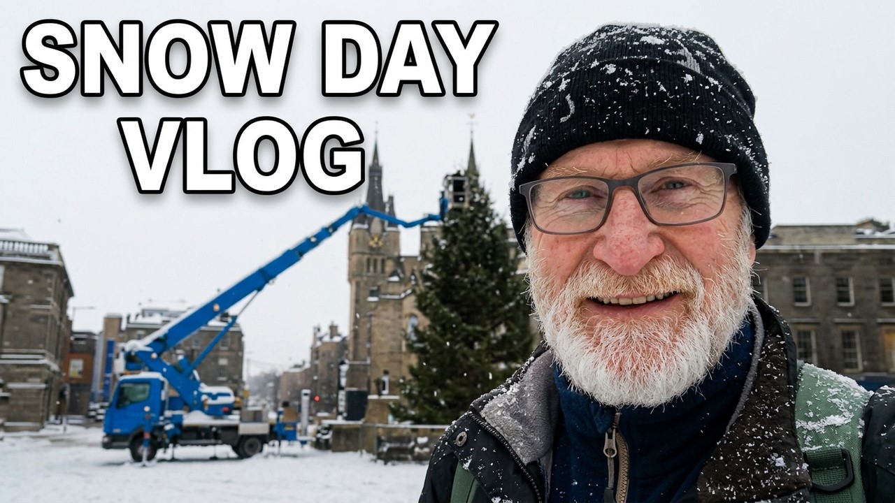 Snow Day in the Aberdeen City Centre ❄️ Walking Tour