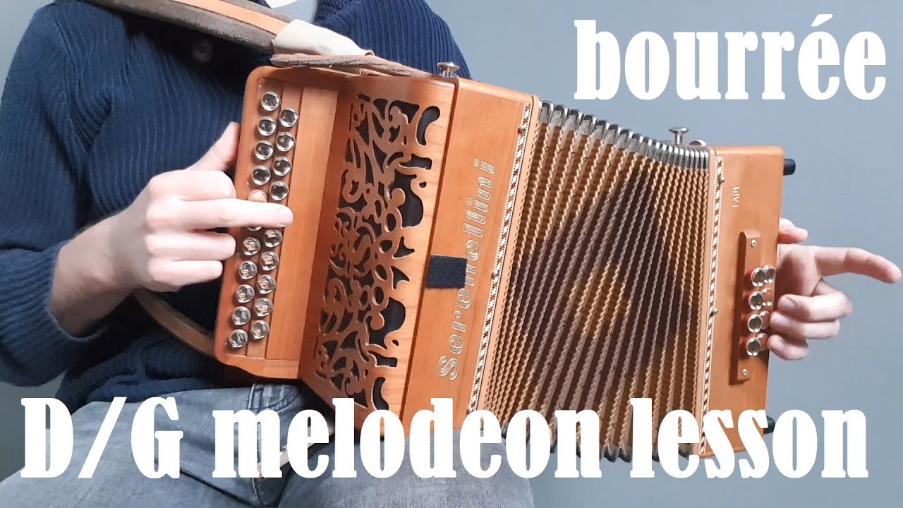 DG melodeon/accordion lesson - two-time bourrée (French, balfolk)