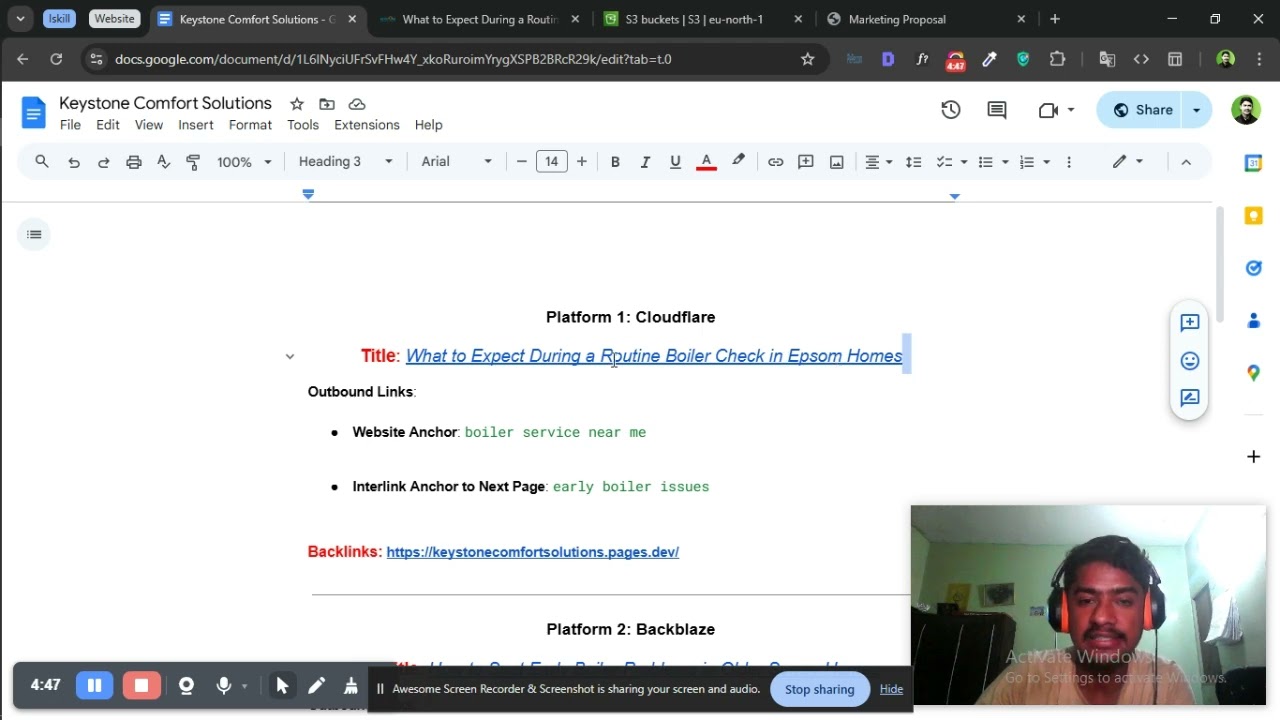 Real Cloud Stacking SEO Example | My Work for Local Business Backlinks