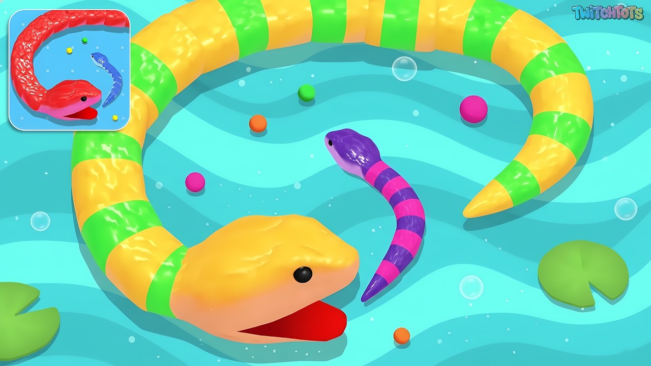 Snake Clash! - Gameplay Walkthrough Part: Enter the Arena. Become the Alpha Snake! (Android, iOS)