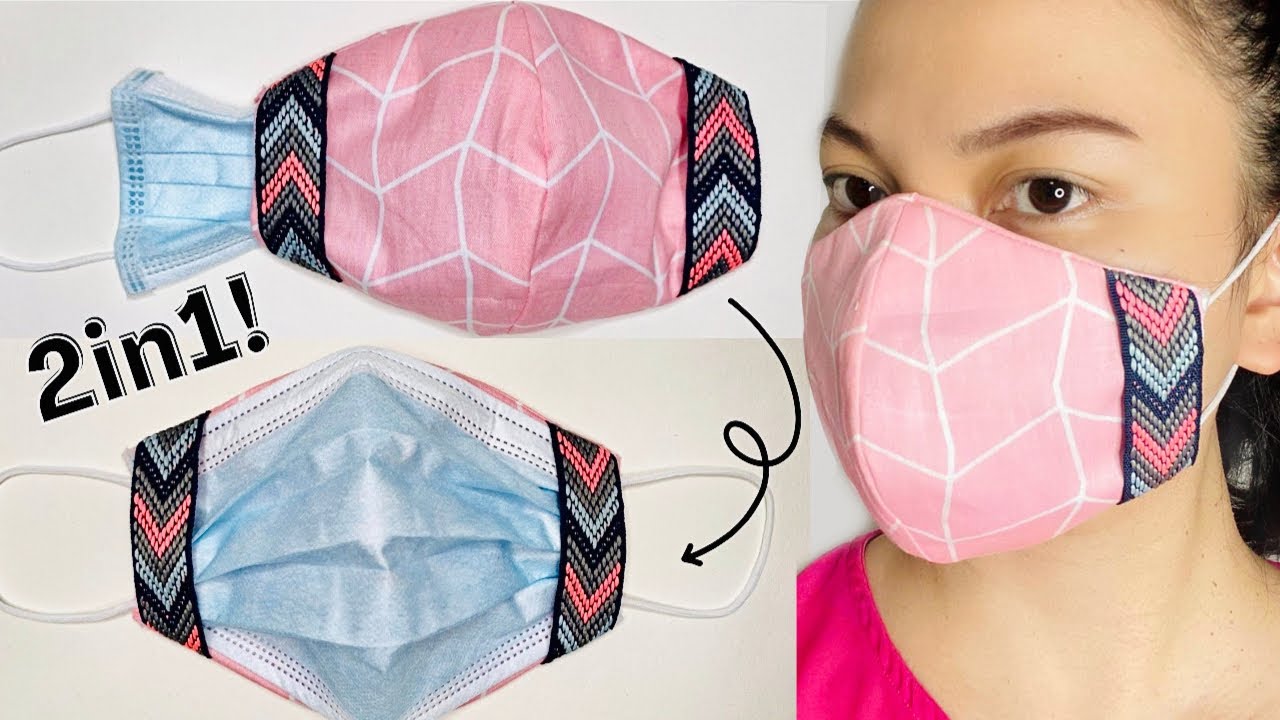 NEW STYLE! 2in1 Surgical Mask Cover! | Face Mask DIY