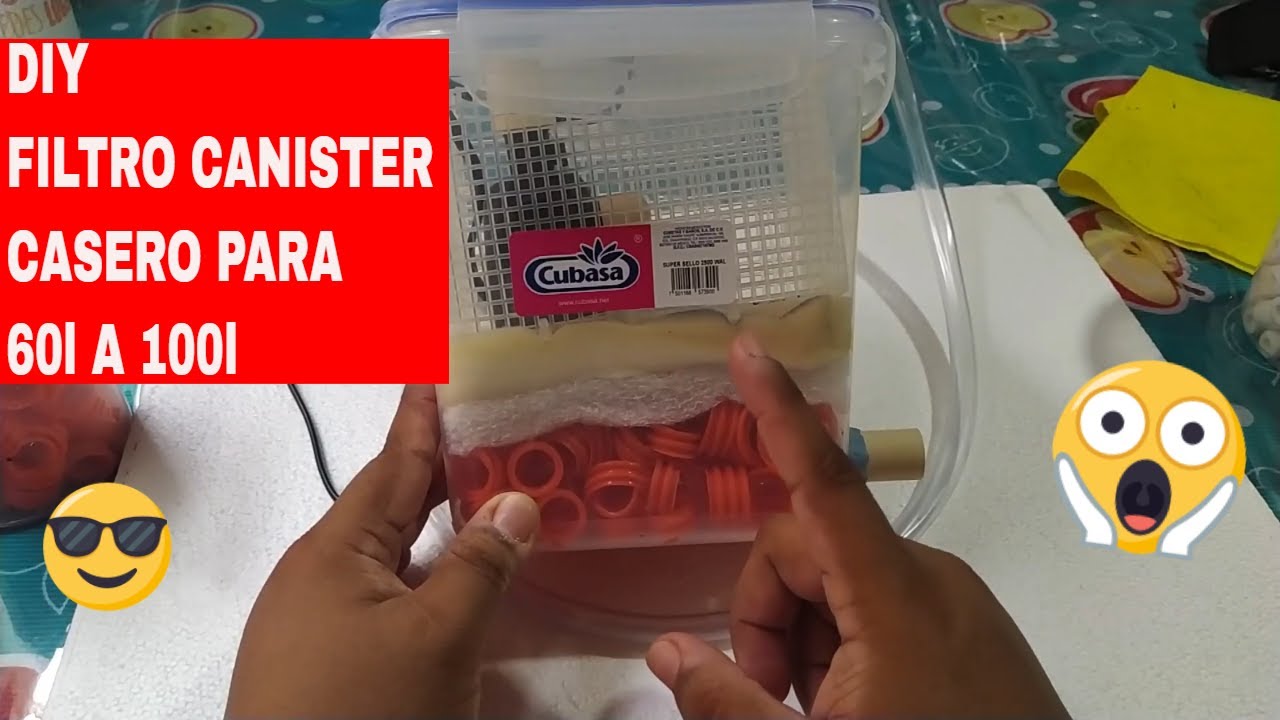 HAZLO TU MISMO FILTRO CANISTER 60 A 100L  ECONÓMICO  #aquahobbycancun