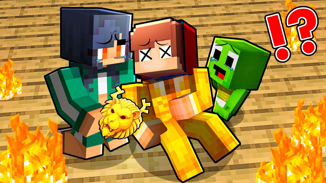 Sad Story of JJ VIP’s Family - Maizen Minecraft Animation
