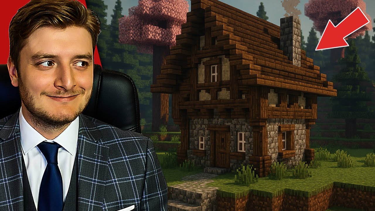 JE CONSTRUIS UNE MAISON MEDIEVALE AVEC AXEL | MINECRAFT