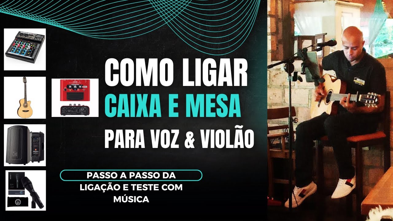 COMO LIGAR CAIXA E MESA DE SOM P/ BARZINHO