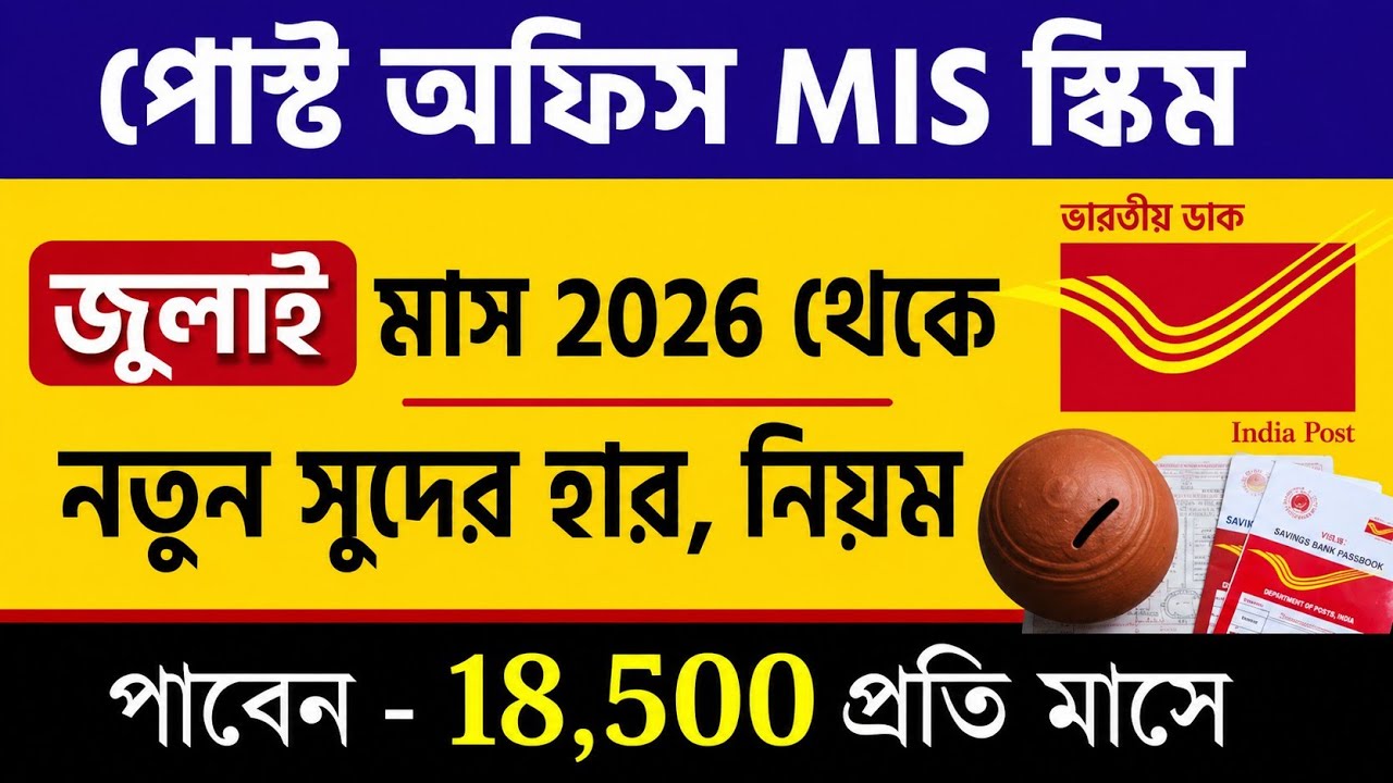 Post Office MIS Scheme 2026 | Post Office Monthly Income Scheme Details & Interest Rate 2026