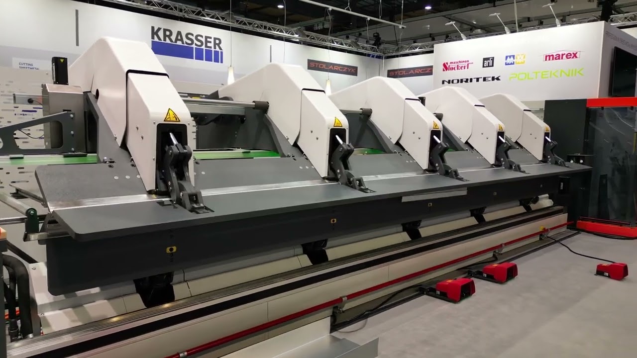 JORNS JBD Doppelabkantmaschine 6400x1,5mm für Bauprofile mit autom. Blecheinzug