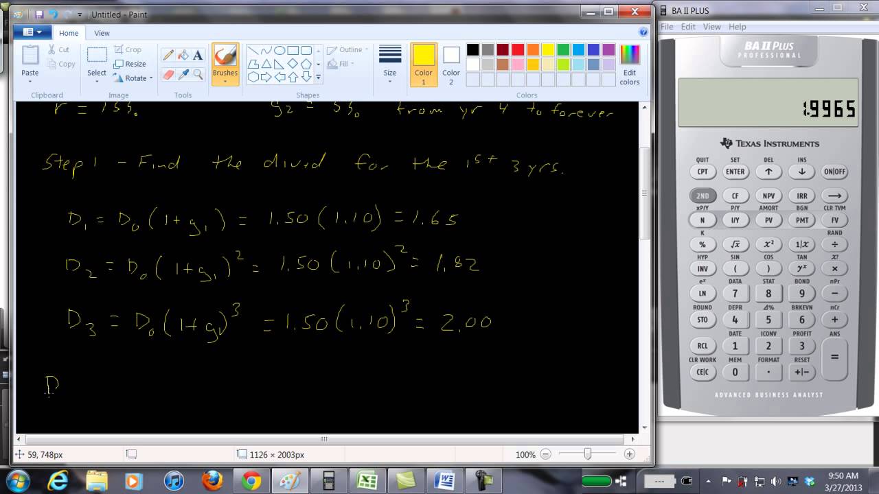 Variable Growth Model