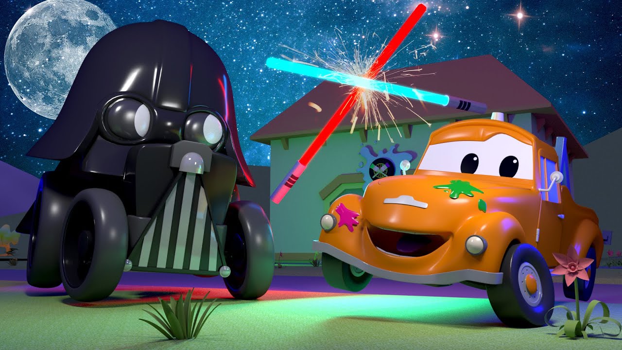 Ben este Darth Vader - Vopsitoria lui Tom &icirc;n Orasul Masinilor 🎨 Desene pentru copii