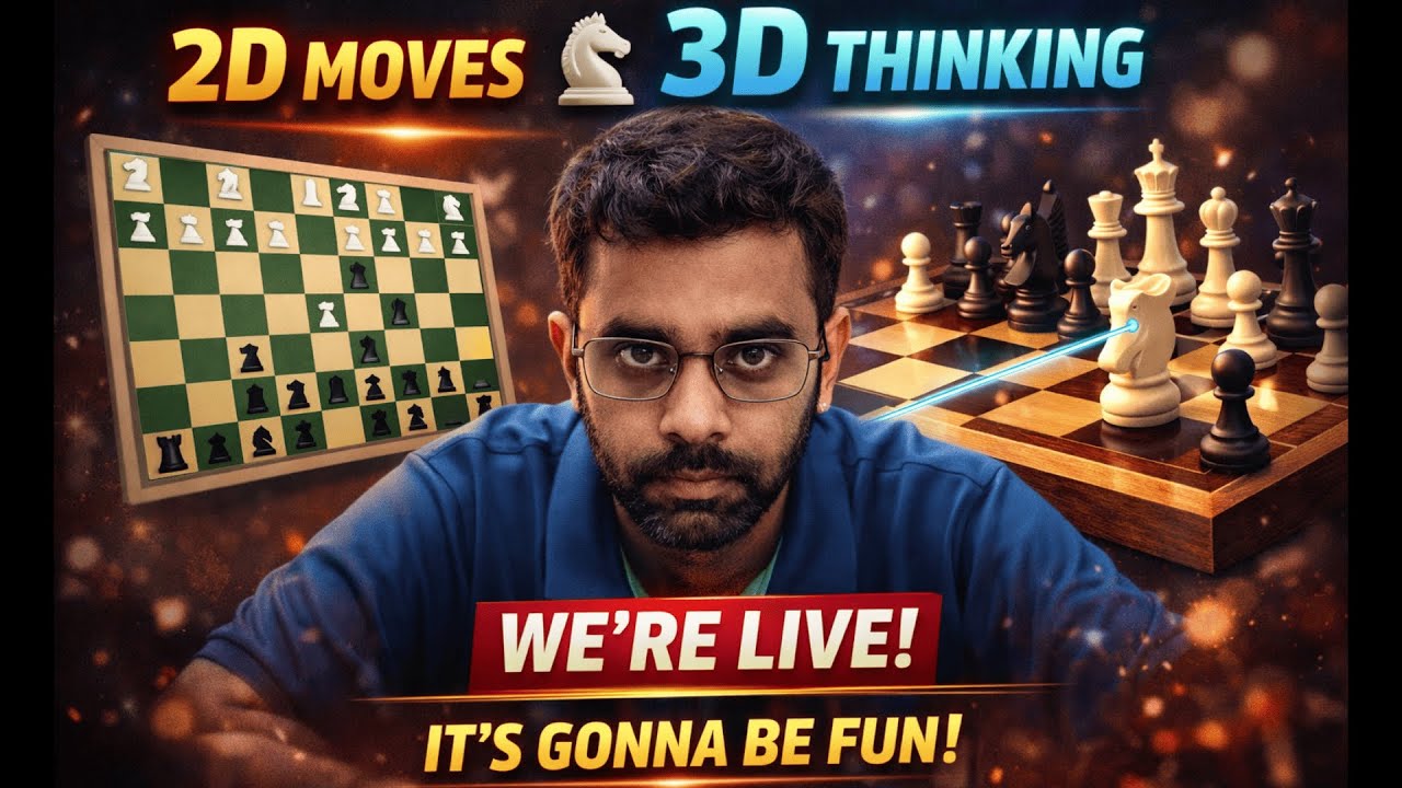 Playing Live chess in 3D Board | Chess Vaasam
