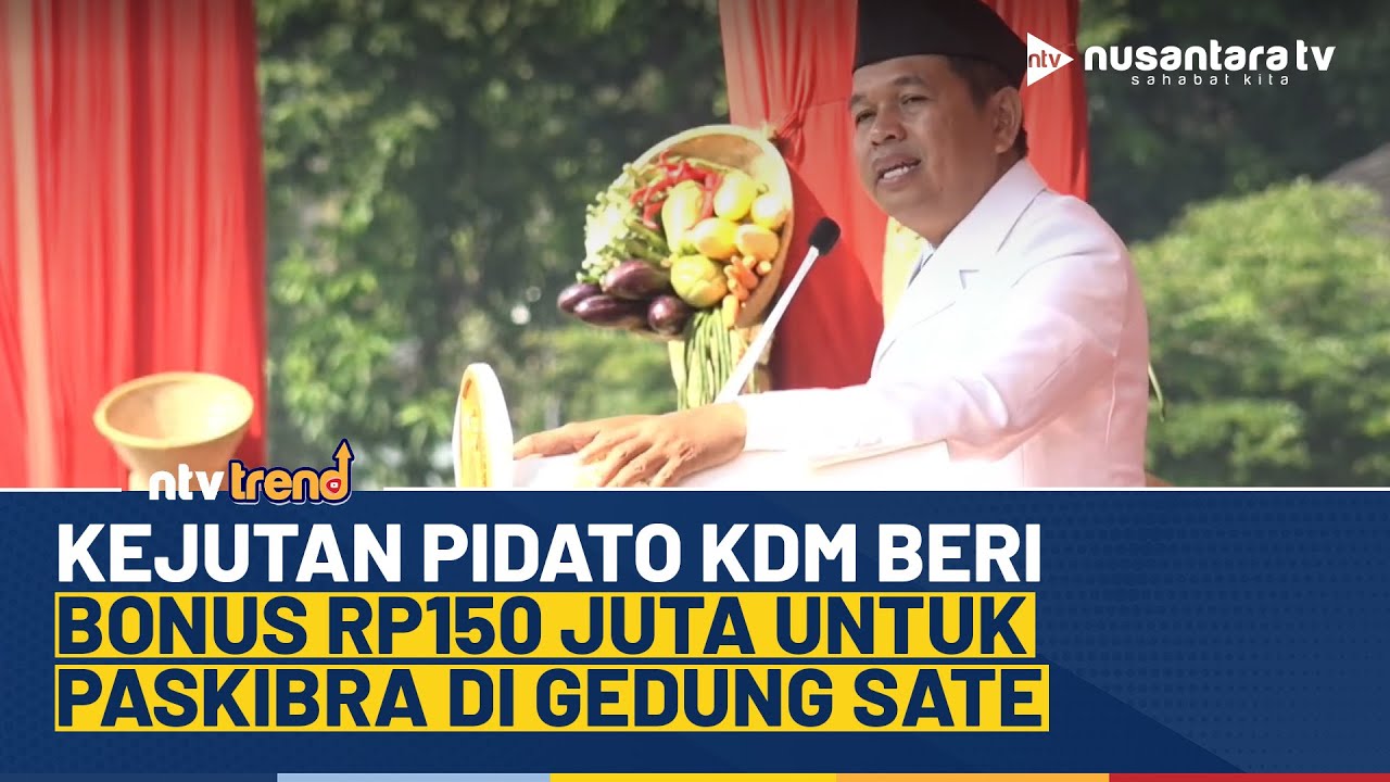 [FULL] Kejutan Pidato Dedi Mulyadi di Gedung Sate, Hadiahkan Uang Rp150 Juta Untuk Anggota Paskibra