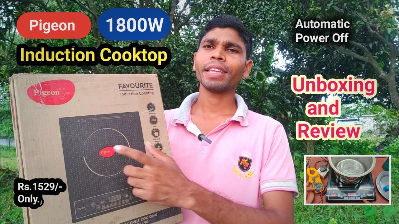 Pigeon 1800W Induction Cooktop Unboxing and Review. Best Budget Induction Cooktop Review Video