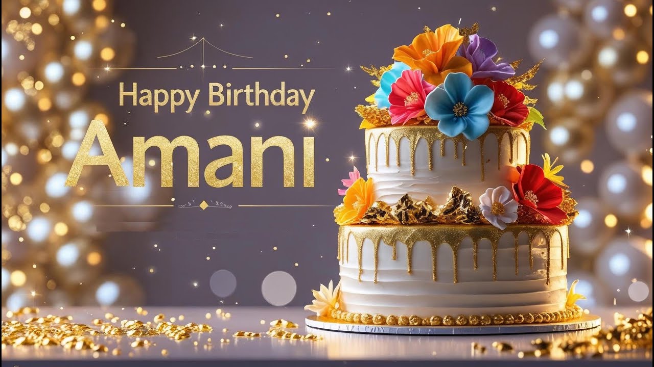 🎉🎂 Amani Happy Birthday | Worldwide Birthday Party Song 🎶 🎂🎉