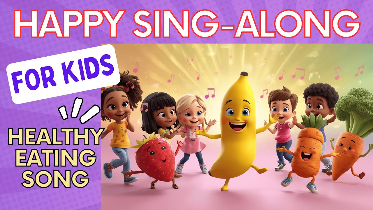 Healthy Eating Song for Kids! Upbeat Sing-Along with Fun Rhythm | Feel-Good Food Song for Toddlers