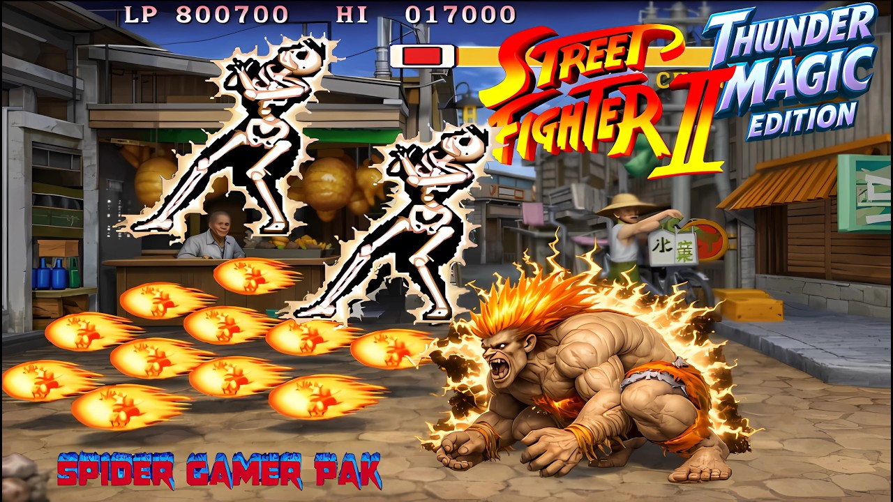 Extreme Fight Ability Of Blanka In Street Fighter 2 Thunder Magic Edition 60ᶠᵖˢ HDR