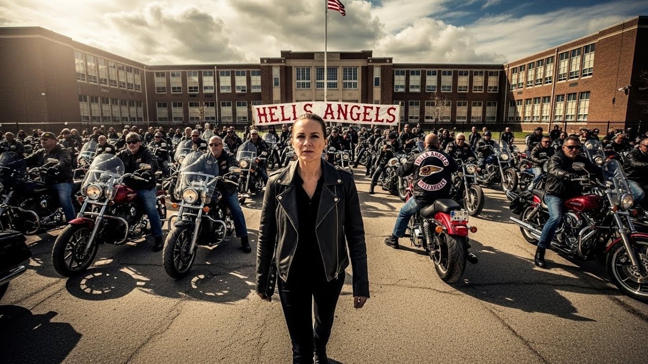 Sie ging zwei Meilen, um HELLS ANGELS zu finden – Tage später stürmten 250 Biker ihre Schule