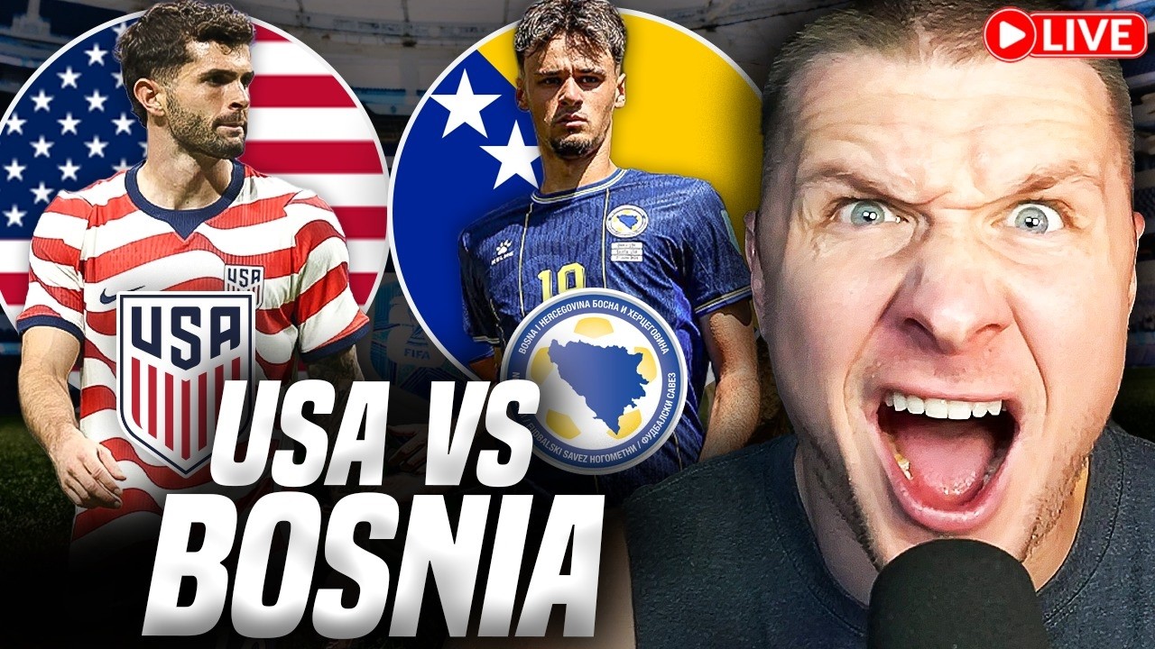 USA VS BOSNIA AND HERZEGOVINA LIVESTREAM WATCH PARTY!! 2026 FIFA WORLD CUP
