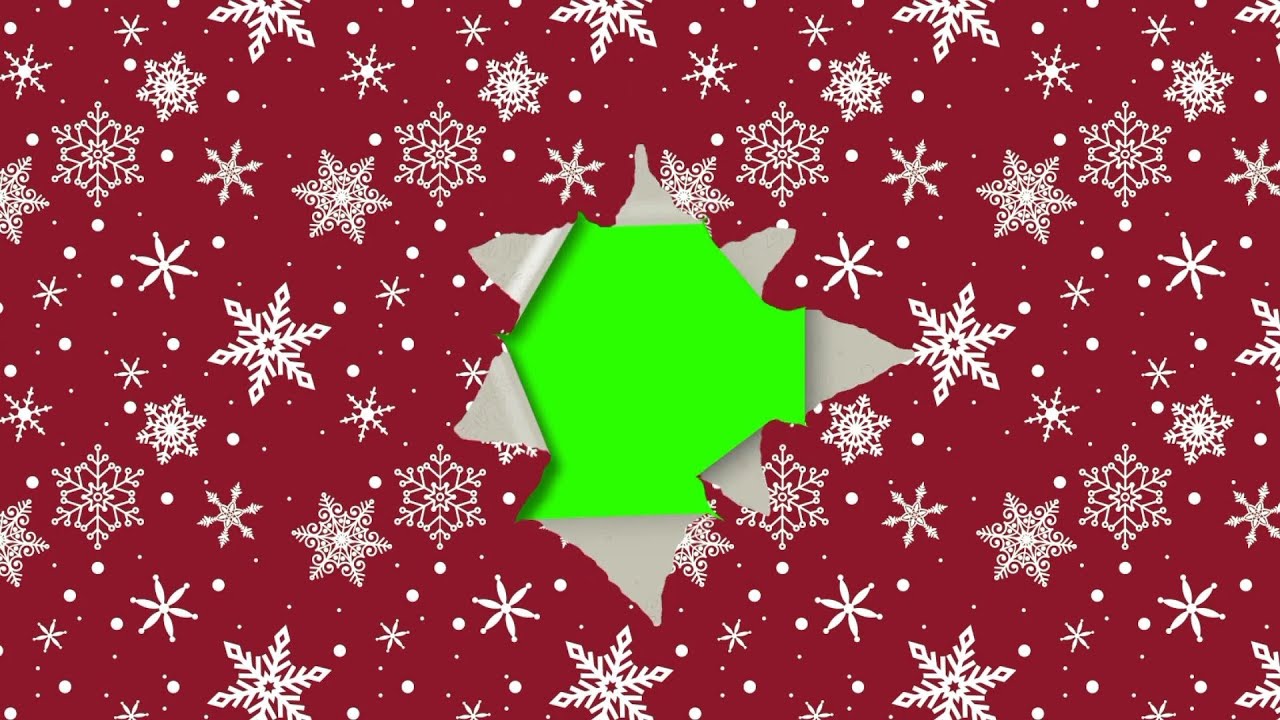 Wrapping Paper Christmas Gift (Green Screen)