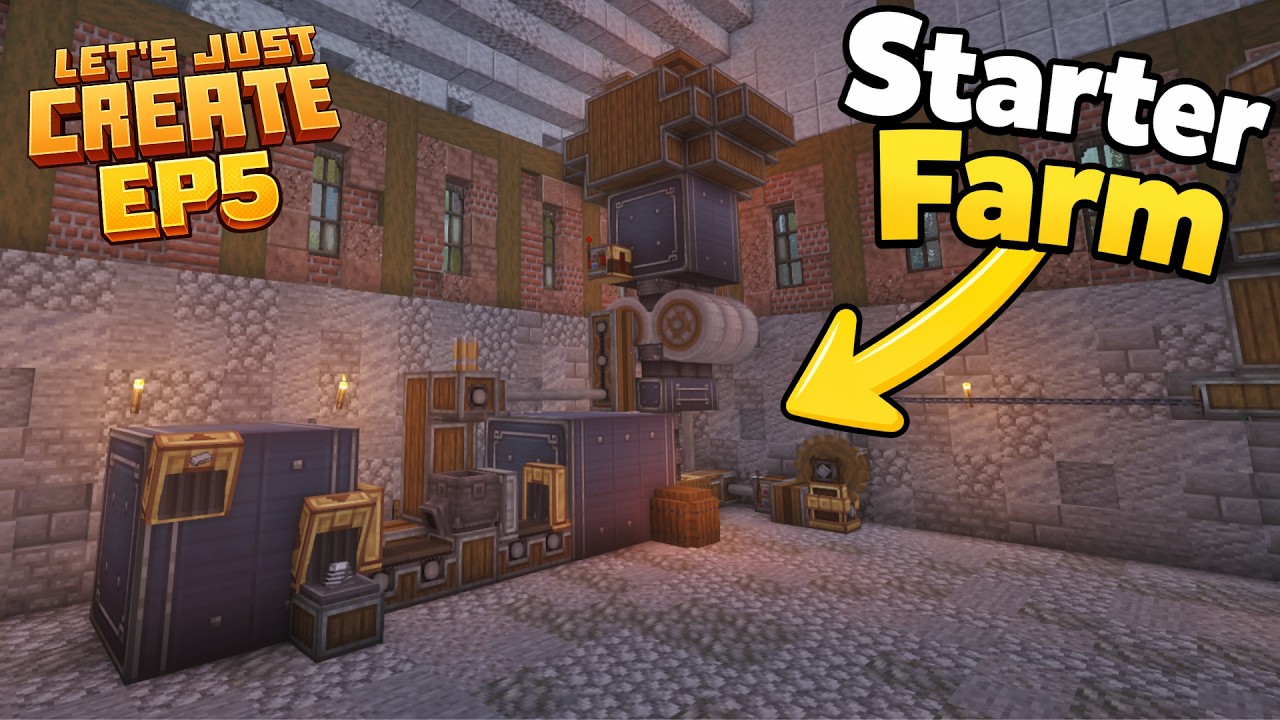 I Made A Starter Factory in Create Mod! | Let's Just Create #5