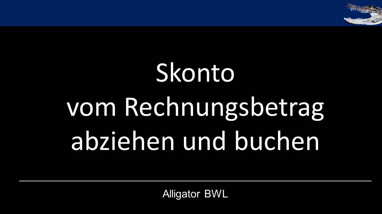 Skontoabzug bei Eingangsrechnungen