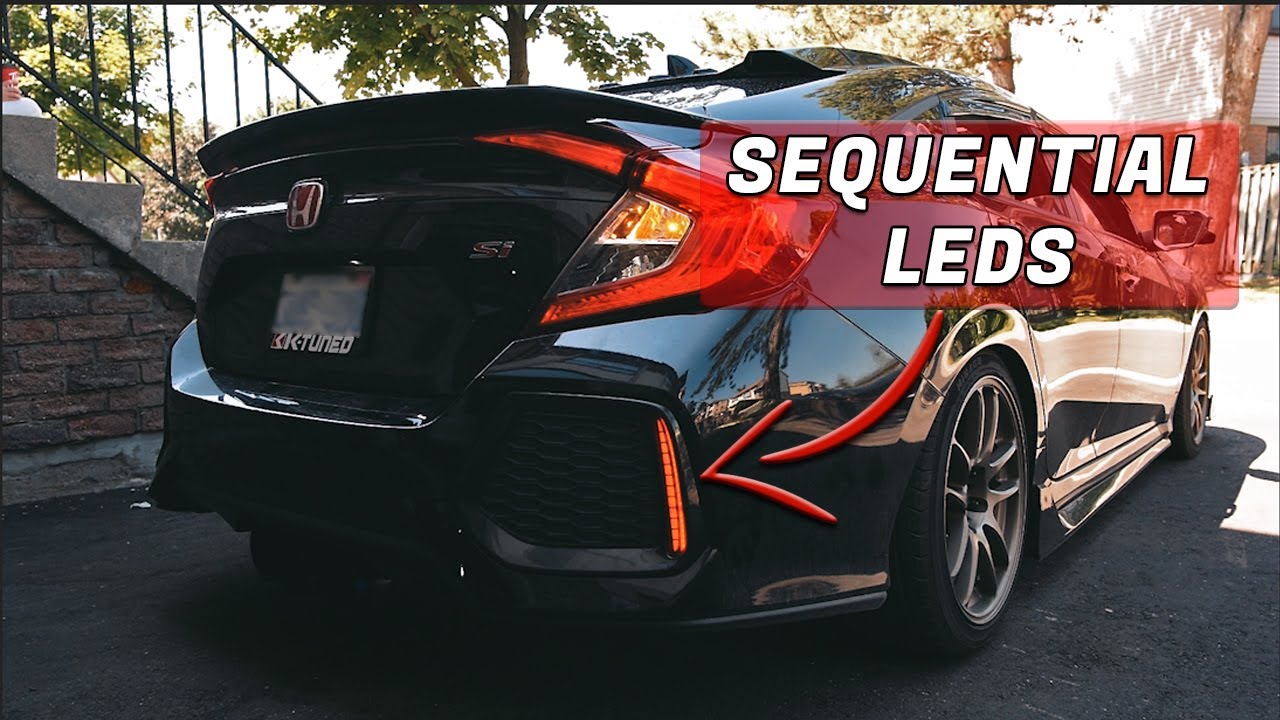 SEQUENTIAL LED BUMPER REFLECTOR INSTALL ( 10TH GEN CIVIC )