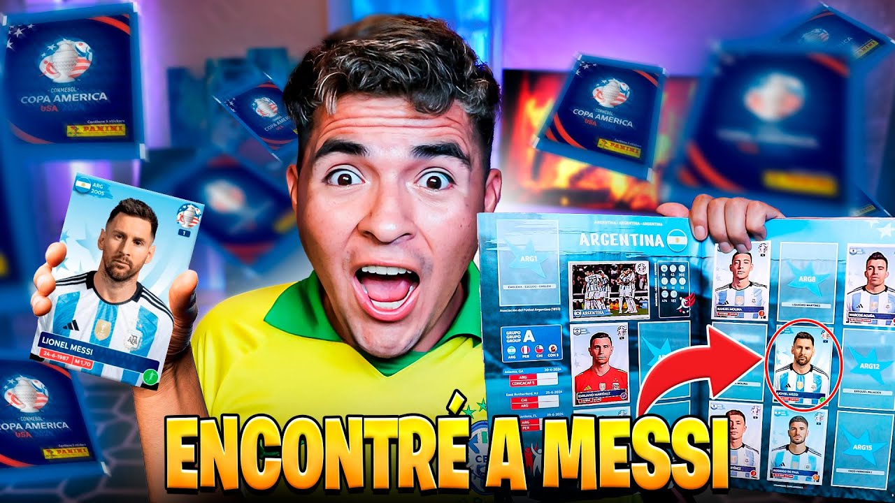 ENCONTRE A MESSI en ESTE SOBRE DE LA COPA AMERICA 2024 😱 *ME FALTA POCOS JUGADORES*