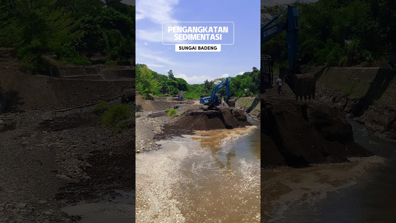 proses pengerukan sungai Badeng - Singojuruh Banyuwangi | 5 Oktober 2025 #sungai #sediment