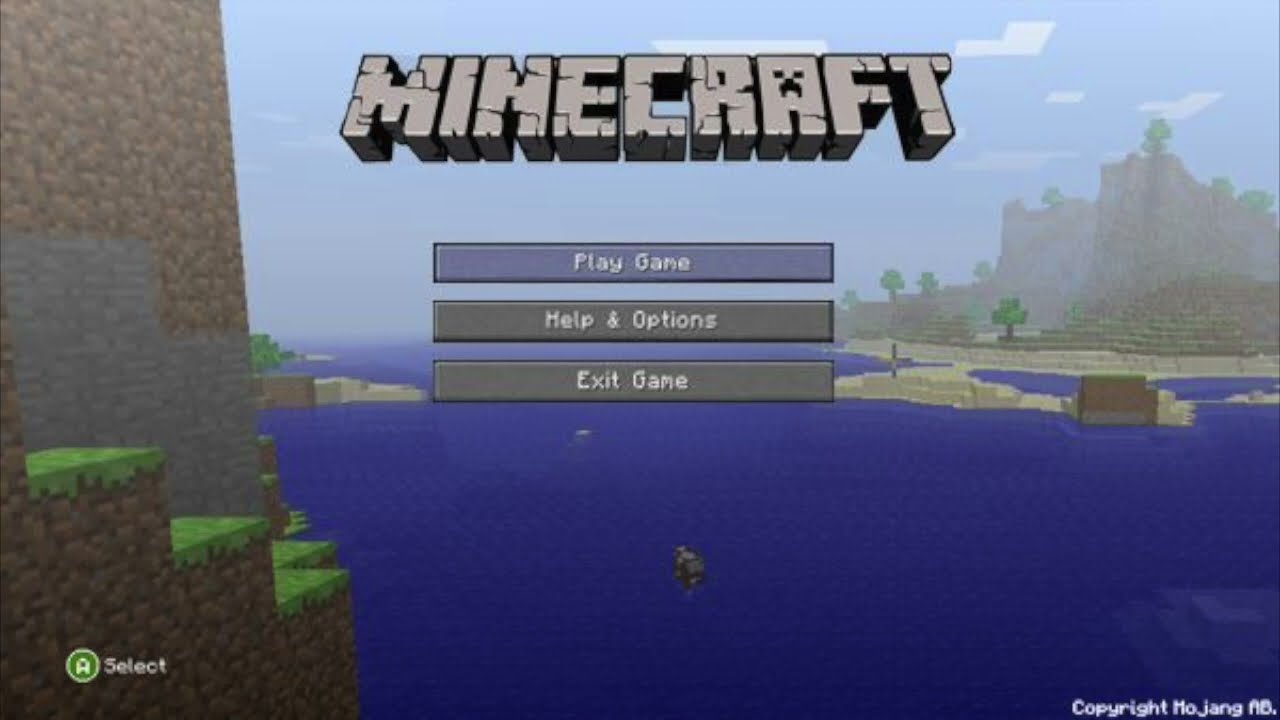 Xbox 360 Minecraft pre-release test version