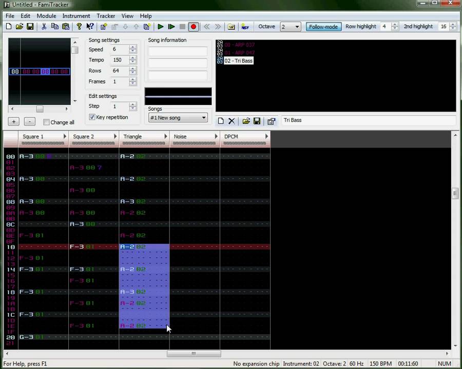 FamiTracker Tutorial - Arpeggios