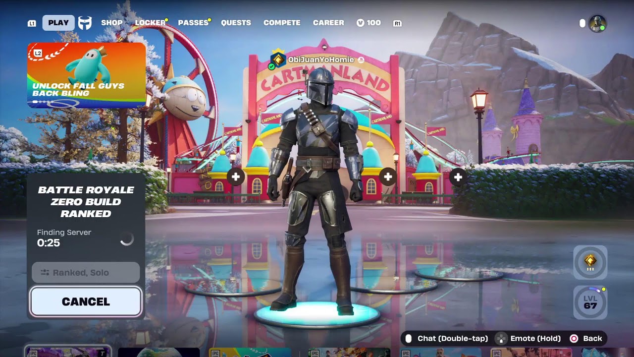 Obi plays Fortnite ZB Ranked Solo