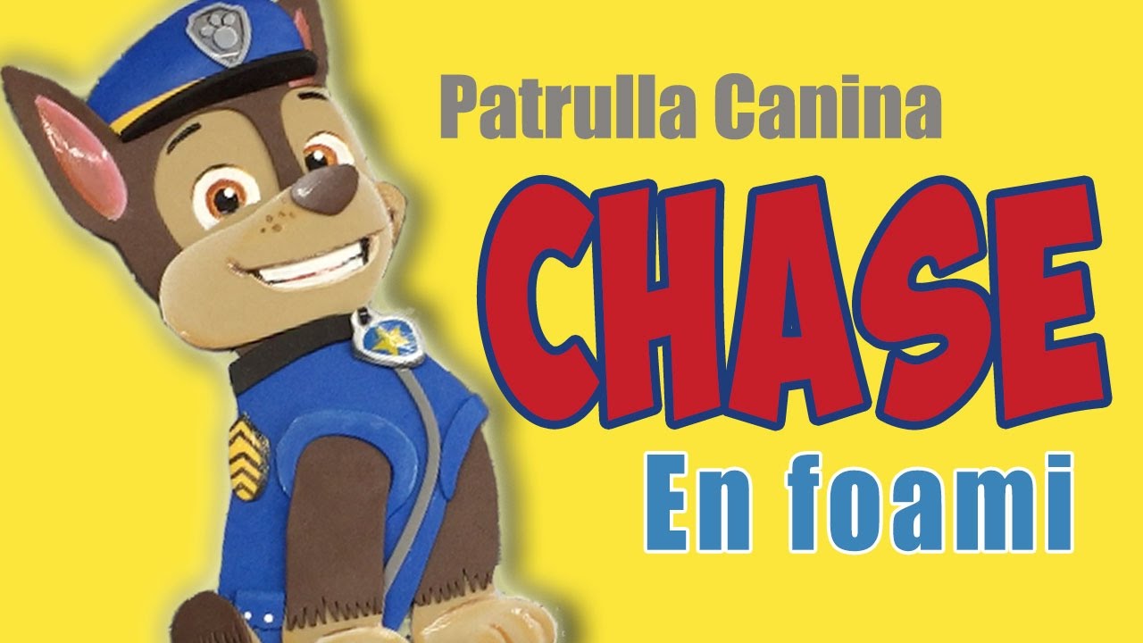Fofucha plana Chase - Chase Paw Patrol in foam