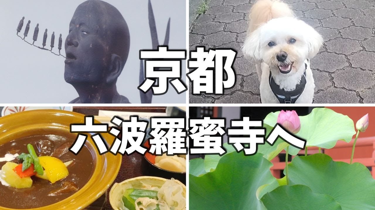 京都🐕街歩きとグルメ / 六波羅蜜寺で空也上人をみて六道の辻周辺を散策 // 六道珍皇寺、六道まいり // 川端五条～東大路通まで 京都観光 京都旅行 京都グルメ